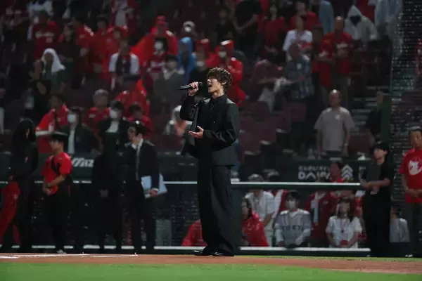 【手島章斗】故郷・広島マツダ スタジアムで堂々の国歌独唱