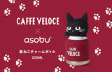 「カフェ・ベローチェの黒ねこがasobuのボトルに！asobu日本初のコラボアイテムを9月4日発売」の画像1