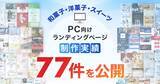 「PC向け和菓子・洋菓子・スイーツのLP制作実績が77件に｜全ジャンル累計5,000本以上の制作実績」の画像1