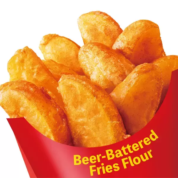 「カリッと、サクッと、ホックホク！コク旨醤油味のフライドポテト『ビアコーテッドポテトの素』新発売」の画像