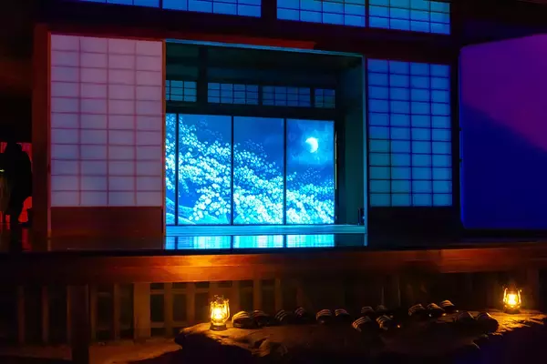 「京都の妙心寺でライトアップイベント12/15～25開催　世界で唯一の光彫りアーティストゆるかわふうとコラボ」の画像