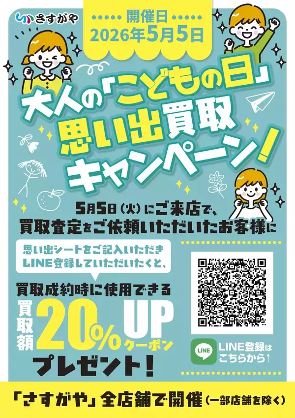 【GWの家計応援】あなたの思い出、買い取ります。