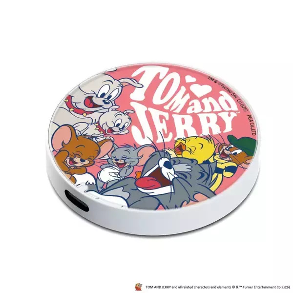 「充電中も邪魔にならない！最大15W対応『トムとジェリー』マグネット式ワイヤレス充電器が登場」の画像