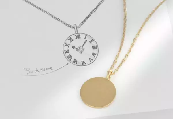 「＜ケイウノ＞生まれたときの身長と同じ長さで仕立てる出産記念ジュエリー『First Measure Necklace』 を8月14日(金)に発売」の画像