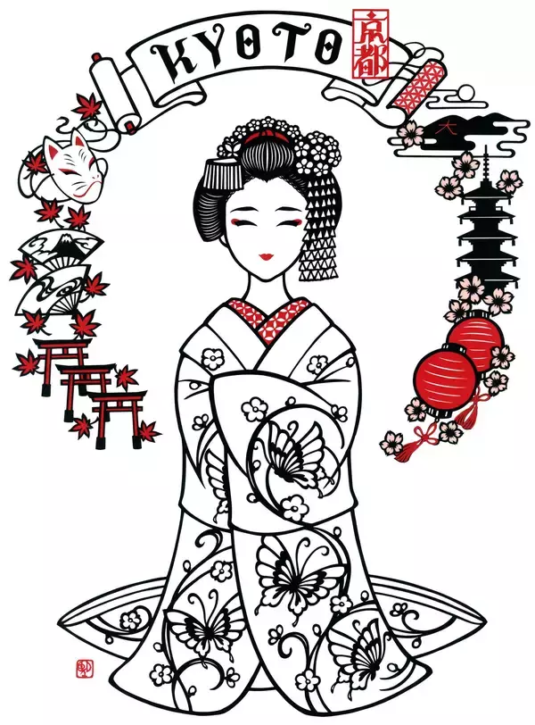 祇?園四条駅の観光案内所内「Kyoto Culture Lab in 祇?園四条チカル」にて切り絵作家・望月めぐみ展「京のかんばせ」を開催