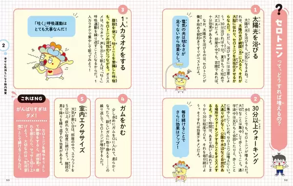 「【新刊】子どもの「やる気が出ない」のは【脳内物質】のバランス乱れ?！ 有田秀穂監修 親子で学べる『脳内物質のひみつずかん』～「13種類の脳内物質」をユニークなキャラで解説！～2/24発売」の画像
