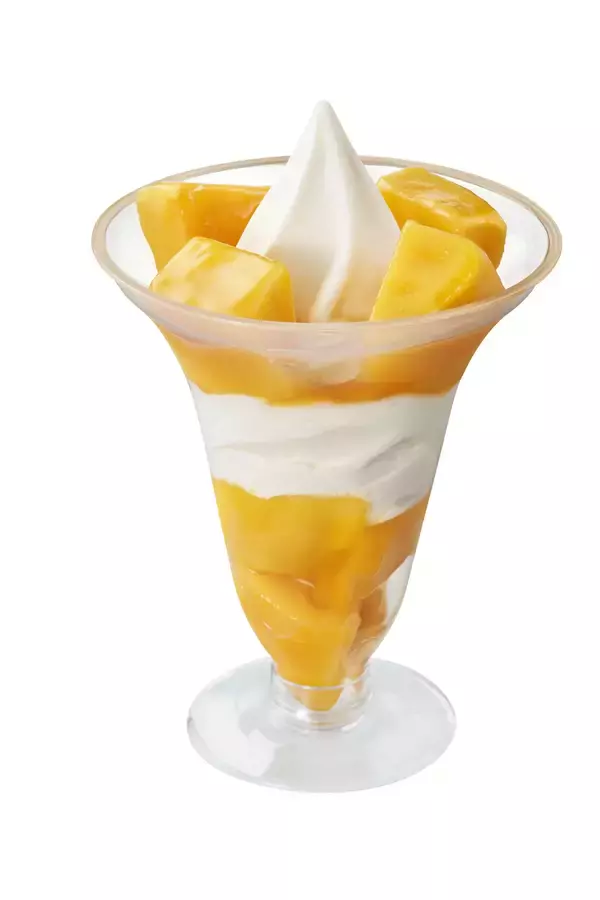 「濃密な甘みと広がるマンゴーの香り。　「完熟アップルマンゴーパフェ」」の画像