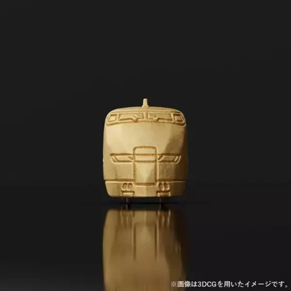「＜ケイウノ＞「新幹線 純金ミニフィギュア」第2弾OEM提供300系・500系モデルの2種類、ジュエリー職人が１点１点製作」の画像