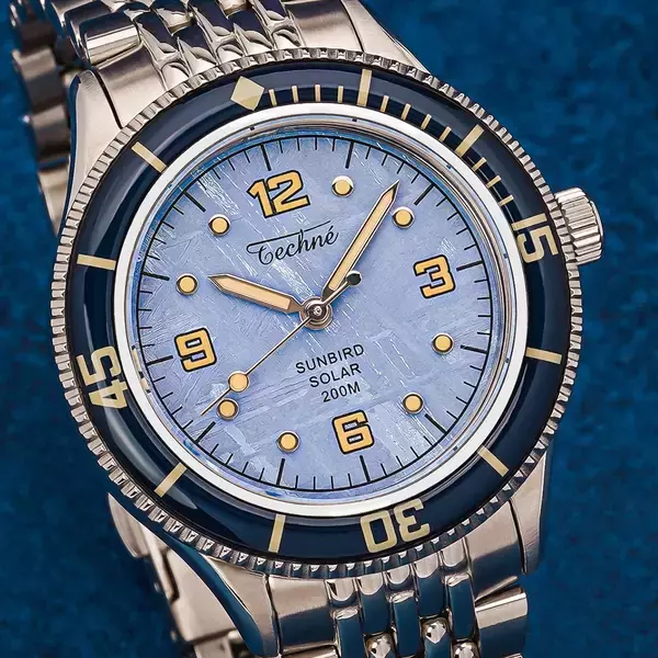 「宇宙から来たメテオライトに“色”という新解釈 / スイス発ミリタリーウォッチ「Techne(テクネ)/Marine Offshore」ネイビー＆スカイブルー登場」の画像