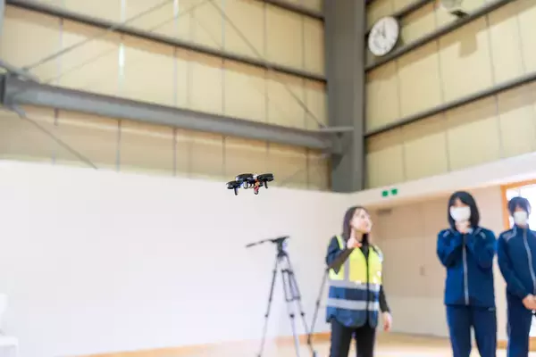 「【体験学習レポート】株式会社ASOLAB.が2月25日、長野県松本市の才教学園でドローン安全体験学習を実施」の画像