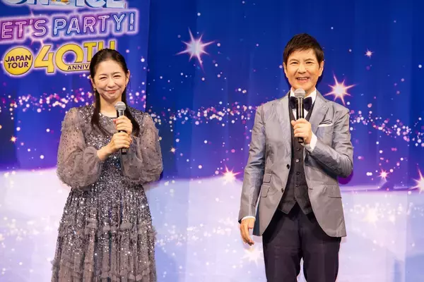 「『日本公演40周年記念 ディズニー・オン・アイス “Let‘s Party!”』スペシャルサポーターに宮舘涼太（Snow Man）さん、ファミリーパートナーに関根勤さん、関根麻里さんが就任！」の画像