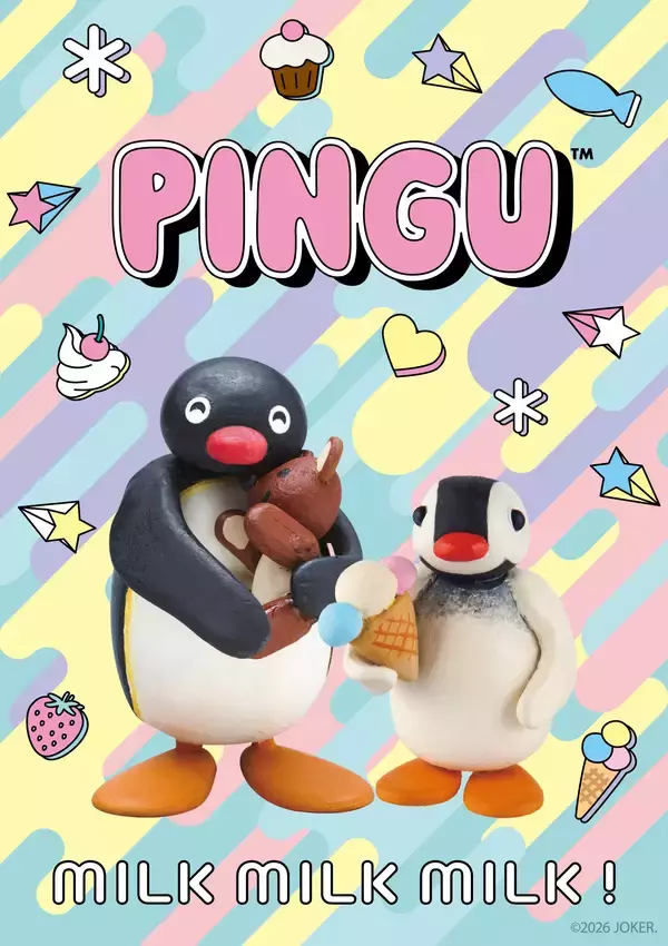 「ピングー×はぴだんぶいが初コラボ、ラフォーレ原宿で6/24より限定グッズを販売」の画像