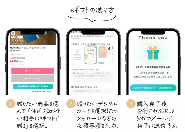「【春の新生活に】住所を知らなくても今すぐ「想い」を届けられる！1/15から「cucan」に新しいギフトのカタチ「eギフト」が導入」の画像