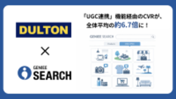 ダルトン公式オンラインショップ、「UGC連携」経由のCVRが全体平均の約6.7倍を記録