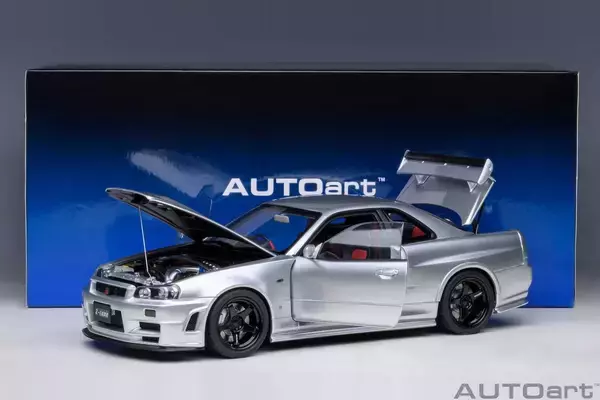 オートアート社製 「NISMO R34 GT-R Z-tune シルバー」精巧な1/18スケールモデルがCAMSHOP.JPに登場！