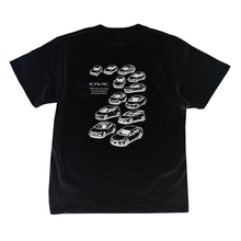 「歴代 Honda シビック」デザインTシャツにブラックが登場！