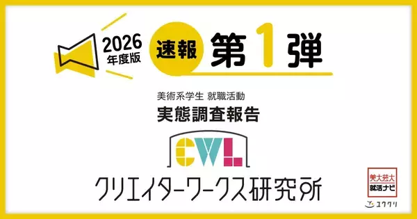 調査速報 第1弾！クリエイターワークス研究所【26年卒美術系学生就活実態調査】美術系学生は「収入重視」で就職先を選ぶ！昨対比22.8ポイント増で1位に
