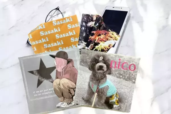 入学シーズンのプチギフトにもおすすめ。スマホで簡単に作れる「オリジナルクロスクリーナー」が1週間限定で10％OFF