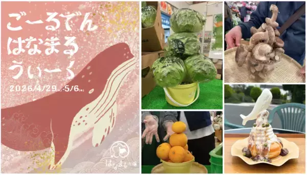 ＜千葉県南房総市＞道の駅ローズマリー公園はなまる市場『おいしい！たのしい！ゴールデンはなまるウィーク！』2026年4月29日(水)～2026年5月6日(水)の8日間開催！