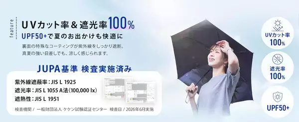 「【驚異のマイナス20℃】創業115年の老舗が挑む猛暑対策。高遮熱性生地を採用した、真夏を生き抜く新日傘『weer Lite 遮熱日傘』が6月24日(水)よりEC先行予約販売スタート」の画像