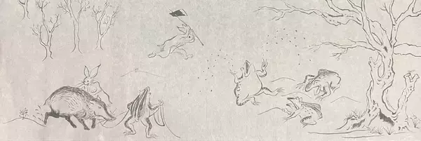 「九州初上陸！『鳥獣戯画展 in 福岡・八女』6/6(土)～7(日)開催　“全長11m超”の手漉き和紙絵巻を展示」の画像