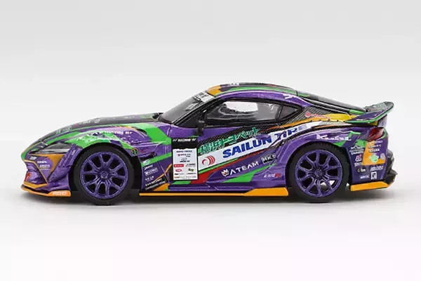 「Toyota GR スープラ　KUHL 2021 D1GP EVANGELION RACINGがミニカーで登場」の画像