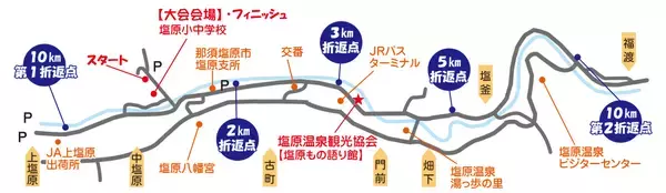 「新緑の塩原温泉郷を駆け抜けろ！「第49回塩原温泉湯けむりマラソン全国大会」開催」の画像