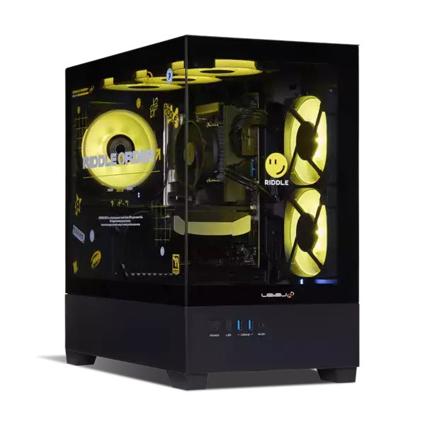 「LEVEL∞ × RIDDLE コラボゲーミングPCに新たにオリジナルデザインピラーレスモデルが登場 対象モデル購入で先着100名様にRIDDLEスペシャルドッグタグをプレゼント」の画像