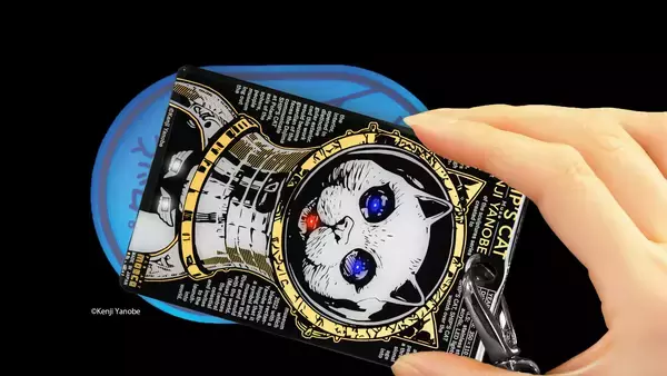 改札のタッチでLEDが光るICカードケース　基板アート「SHIP'S CAT(Muse)」デザインを発売