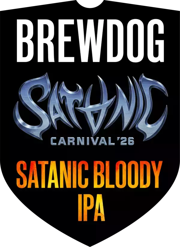 「英国№1クラフトビールブランドBREWDOG × SATANIC CARNIVAL 2026 のコラボビール「SATANIC BLOODY IPA」が登場！」の画像