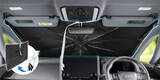「パッと開くだけで車内の暑さ対策　アルファード／ヴェルファイア・ノア／ヴォクシー専用　傘型ワンタッチサンシェードを発売」の画像3