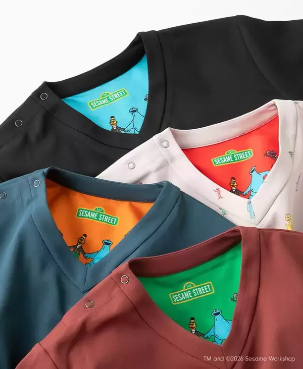 「世界中で愛されているセサミストリートとの初コラボスクラブが登場！メディカルアパレルブランド「クラシコ」」の画像