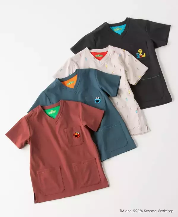「世界中で愛されているセサミストリートとの初コラボスクラブが登場！メディカルアパレルブランド「クラシコ」」の画像