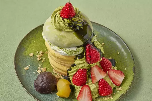 「たまご専門店TAMAGOYA抹茶フェアスタート！地元丹那の抹茶を使用したパンケーキやパフェが勢ぞろい」の画像