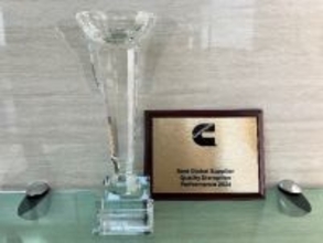 大同メタル工業、米国カミンズ社より「Best Global Supplier Quality Disruption Performance 2024」を受賞