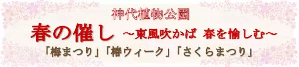 神代植物公園「春の催し～東風吹(こちふ)かば 春を愉しむ～」開催