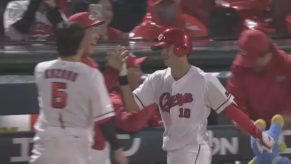 「【フロントドア】来日初のサヨナラ本塁打を放ったモンテロをフカボリ｜広島ホームテレビ」の画像