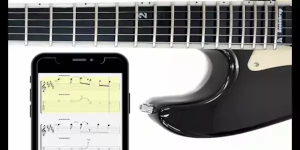 「【ギター練習の挫折ゼロへ】液晶指板で迷わない「TabNavi Guitar」月額サブスクを10月17日(金)10:00開始」の画像