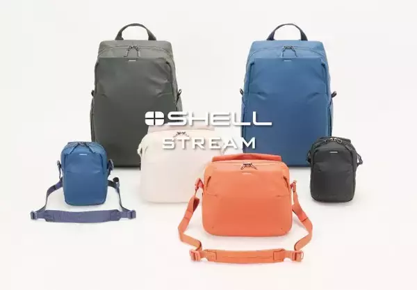 軽量で日常使いもできるカメラバッグシリーズ「プラスシェル ストリーム」3種各5色が新発売！