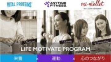 エニタイムフィットネス × ネスレ ヘルスサイエンス × 講談社mi-mollet（ミモレ） 3社協業『ライフモチベートプログラム』がいよいよ本格始動！