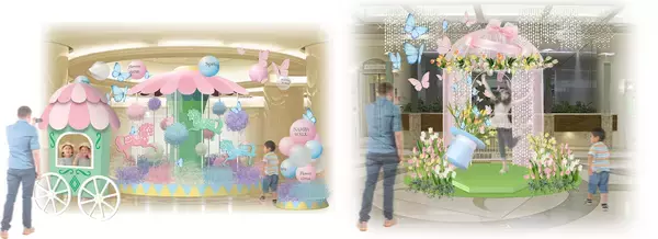 「なんばウォークが春一色に染まる！春の装飾「FLOWER WONDERLAND!」を3月11日(水)から開催」の画像