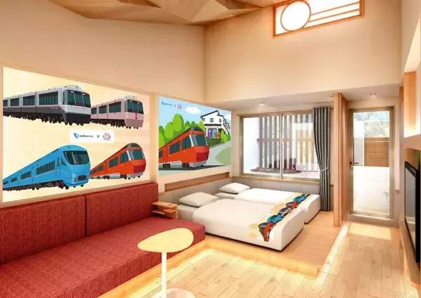 「創業395年の箱根老舗旅館「一の湯」×「ロマンスカー」が仕掛ける「一泊2万円台」のコラボプラン　12月より期間限定発売」の画像