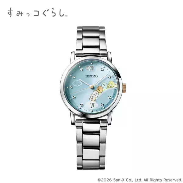 「手元に寄り添うすみっコたちに、ほっこり癒される！『すみっコぐらし』の、大人かわいい腕時計が登場」の画像