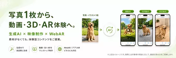 写真・イラスト1枚からAR体験を制作。NASHFILM、生成AIを活用したDougARの新サービスを提供開始