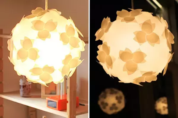 「冬〜春限定『組立式 桜ライト・ランプシェードまとめ割り』キャンペーン開始」の画像