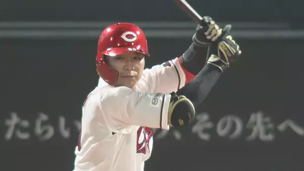 「【フロントドア】好調のリードオフマン、大盛穂をフカボリ！｜広島ホームテレビ」の画像