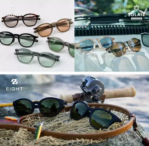 唯一無二のアイ＆スキンケアサングラス「SOLAIZ」から新型と「EIGHT」シリーズ新色が4月8日(水)に同時発売