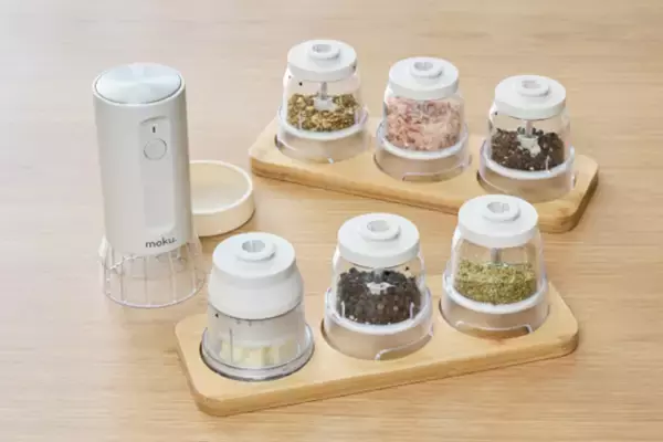 ソルト＆ペッパーだけじゃない、新しい電動ミル「moku.Grinde(読み：モクグランデ)」新発売
