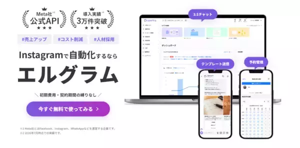 「Instagram自動化ツール「エルグラム」AIコメント返信上限数を拡大」の画像