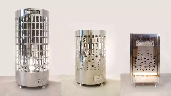 「岐阜県大垣市の(株)ライフが東京ビッグサイトで行われる「建築・建材展」に5重の安全機構を備えたオリジナルサウナルームとサウナストーブ、チラー機を展示」の画像